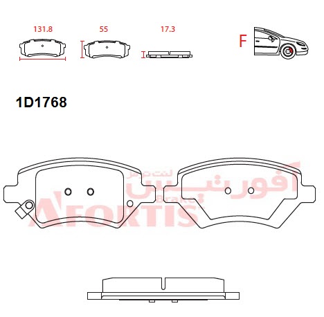 لنت ترمز lifanx60-mvm315