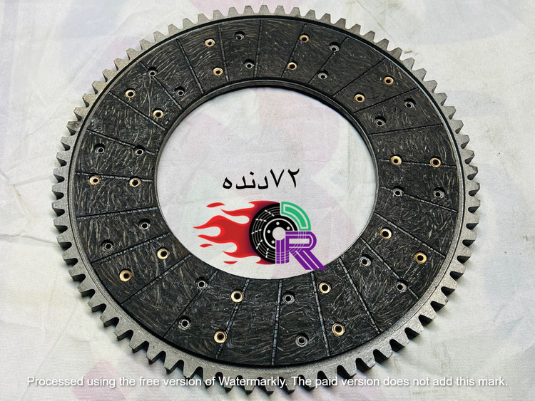 لنت کلاچ 72 دنده-دنده چدنی به همراه لنت(دورمن)